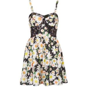 Y2K Topshop flower/lace dress